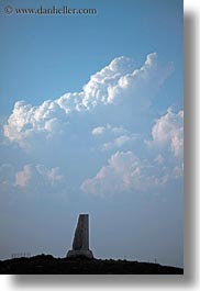 clouds, europe, italy, puglia, seaside, silhouettes, towers, vertical, photograph