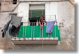 balconies, europe, horizontal, italy, people, puglia, taranto, womens, photograph