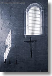 buildings, churches, crosses, europe, italy, puglia, trani, vertical, windows, photograph