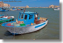 blues, boats, europe, harbor, horizontal, italy, puglia, trani, white, photograph