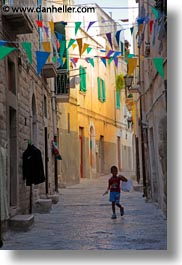 boys, europe, italy, narrow, puglia, streets, trani, vertical, photograph