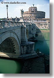 bridge, europe, italy, landmarks, roman, rome, vertical, photograph
