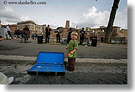 boys, childrens, coin, europe, horizontal, italy, jacks, people, rome, suitcase, toddlers, photograph