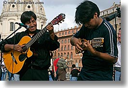 artists, europe, guitars, horizontal, instruments, italy, men, music, musicians, people, peruvian, players, rome, photograph