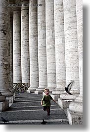 boys, childrens, europe, italy, jacks, people, pillars, rome, running, toddlers, vatican, vertical, photograph