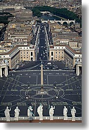 aerials, arts, churches, downview, europe, italy, marble, materials, perspective, rome, squares, st peters, statues, vatican, vertical, photograph