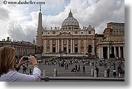 artists, churches, clouds, europe, horizontal, italy, nature, people, photographers, photographing, rome, sky, st peters, vatican, womens, photograph
