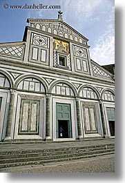 basilica san miniato, basillica, buildings, churches, europe, facades, florence, italy, mosaics, tuscany, vertical, photograph
