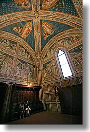 arts, basilica san miniato, basillica, buildings, churches, europe, florence, frescoes, interiors, italy, murals, paintings, people, tourists, tuscany, vertical, photograph