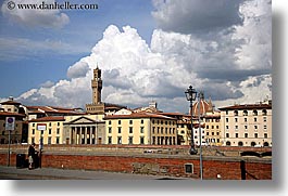 buildings, clouds, europe, florence, horizontal, italy, sky, tuscany, photograph