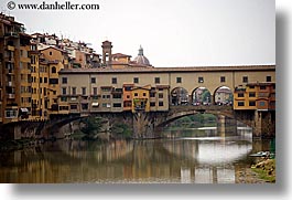 arno, bridge, europe, florence, horizontal, italy, ponte vecchio, rivers, tuscany, photograph