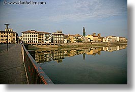 arno river, buildings, europe, florence, horizontal, italy, reflections, rivers, scenics, tuscany, photograph