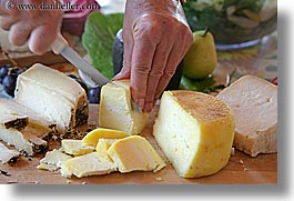 cheese, europe, foods, hands, horizontal, italy, knife, tuscany, photograph