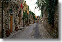 buildings, europe, horizontal, italy, stones, streets, tuscany, photograph