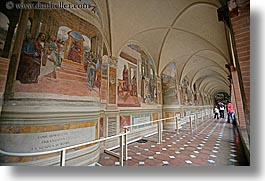 arts, europe, frescoes, horizontal, il sadoma, italy, monastery, monestaries, monte oliveto maggiore, religious, tuscany, photograph