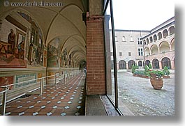 arts, europe, frescoes, horizontal, il sadoma, italy, monastery, monestaries, monte oliveto maggiore, religious, tuscany, photograph