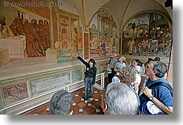 arts, europe, frescoes, horizontal, il sadoma, italy, monastery, monestaries, monte oliveto maggiore, religious, tourists, tuscany, photograph