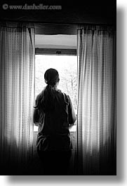 abstracts, black and white, europe, italy, jills, mothers, poderi di coiano, towns, tuscany, vertical, windows, womens, photograph