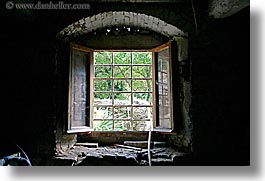 europe, horizontal, italy, poderi di coiano, stones, towns, tuscany, views, windows, photograph