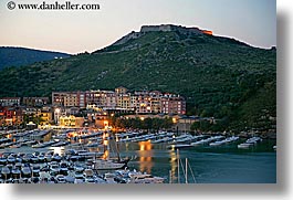 dusk, europe, harbor, horizontal, italy, long exposure, nite, porto ercole, towns, tuscany, photograph