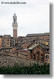 bell towers, cities, cityscapes, europe, italy, siena, towns, tuscany, vertical, photograph