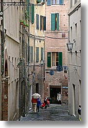 cobblestones, empty, europe, italy, narrow streets, siena, streets, towns, tuscany, vertical, photograph
