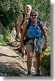 carol, europe, hiking, italy, larson, senior citizen, sunglasses, tourists, tuscany, vertical, womens, photograph
