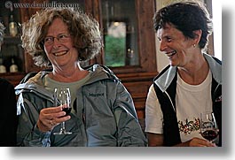 ann, dorothy, europe, glasses, happy, horizontal, italy, laugh, malutta, red wine, tourists, tuscany, wine glass, wines, womens, photograph