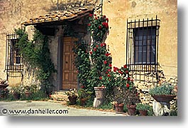 europe, horizontal, houses, italy, tuscany, tuscany old, photograph
