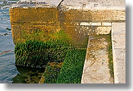 canals, europe, horizontal, italy, mossy, stairs, venecia, venezia, venice, photograph