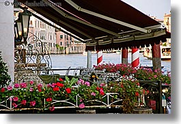 cafes, europe, flowers, horizontal, italy, venecia, venezia, venice, photograph