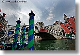 bridge, europe, horizontal, italy, poles, rialto, rialto bridge, venecia, venezia, venice, photograph