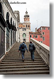 bridge, europe, italy, rialto, rialto bridge, stairs, venecia, venezia, venice, vertical, photograph