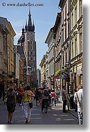 buildings, europe, krakow, poland, streets, vertical, photograph