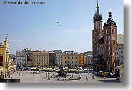 basilica, basilica virgin mary, churches, europe, horizontal, krakow, mary, poland, squares, virgin, photograph