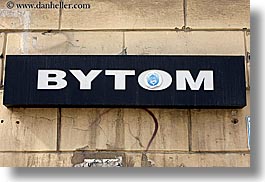 bytom, europe, horizontal, krakow, poland, signs, photograph