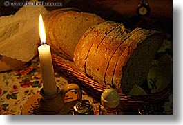 bread, candles, europe, horizontal, illuminated, poland, zakopane, photograph