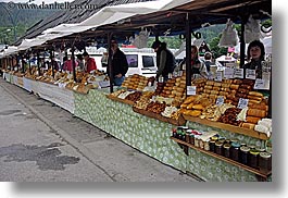 cheese, europe, horizontal, people, poland, selling, zakopane, photograph