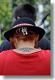 europe, neck, people, poland, tattoo, vertical, womans, zakopane, photograph