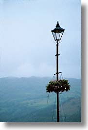 england, europe, lamps, plants, posts, scotland, united kingdom, vertical, photograph