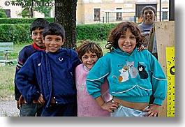 boys, childrens, emotions, europe, girls, gypsies, horizontal, people, slovakia, smiles, photograph