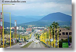 images/Europe/Slovakia/Misc/city-street-w-yellow-street-lights-n-mtn-1.jpg