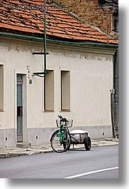 bicycles, europe, green, slovakia, vertical, photograph