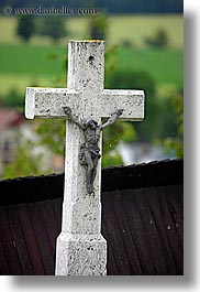 crosses, europe, jesus, slovakia, vertical, photograph