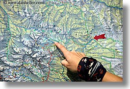 europe, hiking, horizontal, map, pointing, slovakia, trails, photograph