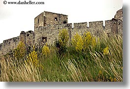 castles, europe, fields, green, horizontal, materials, slovakia, spis castle, stones, photograph