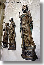 christian, europe, slovakia, spis castle, statues, vertical, photograph