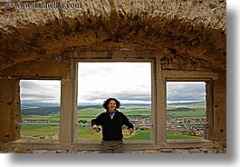 europe, horizontal, lori, materials, scenics, slovakia, spis castle, stones, towns, windows, photograph