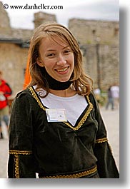 europe, guides, people, slovakia, spis castle, tours, vertical, womens, photograph