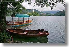 bled, boats, covered, europe, horizontal, lakes, slovenia, photograph